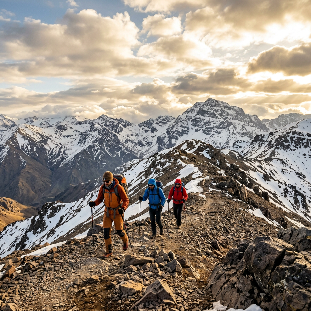 Mount Toubkal summit trek — High Atlas Morocco